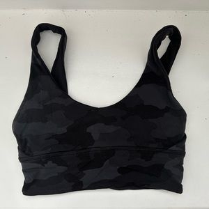 Lululemon Black camo reverses to black align sports bra tank